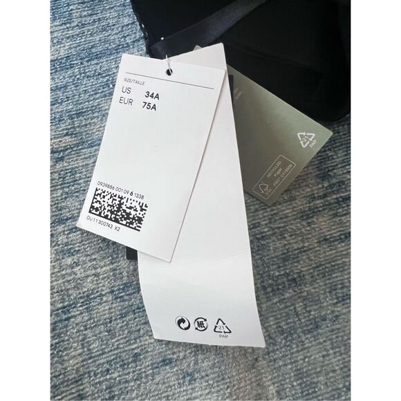 NWT! H&M Black Floral Lace Underwire Bra 34A - Picture 4 of 5